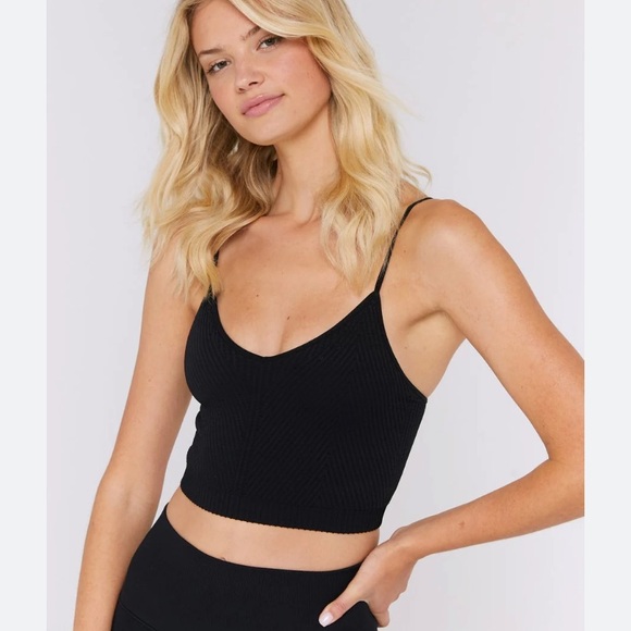 Spiritual Gangster Tops - NWT Spiritual Gangster Row Crop Ribbed Brami